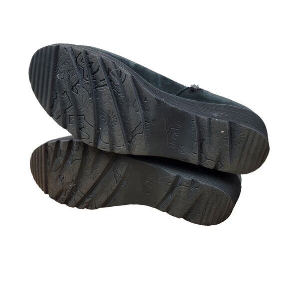 Dansko Cassy Suede Wedge Women's Size 40 10 9 Black Round Closed Toe High Boots - Picture 3 of 5